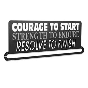 Gone For a Run | Runner's Race Medal Hanger | Courage to Start