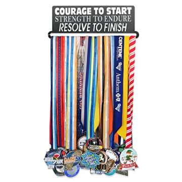 Gone For a Run | Runner's Race Medal Hanger | Courage to Start