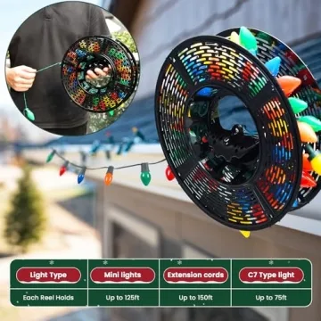 Keten Christmas Light Storage Bag - 375ft Organization Solution