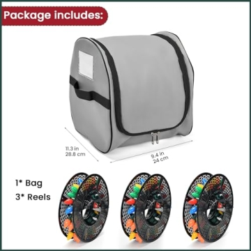 Keten Christmas Light Storage Bag - 375ft Organization Solution