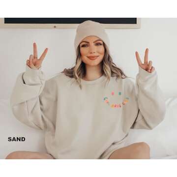 IHK Cool Moms Club Sweatshirt, Mom Valentines Day Gift, Mom Sweatshirt, Cool Mom Sweatshirt, Mom Birthday Gift, (US, Alpha, X-Large, Regular, Regular, Sand)