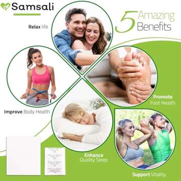 Samsali 20 Bamboo Foot Sleep Patch, Upgraded 2 in 1 Aroma Foot Patches for Better Sleep, Rapid Foot Care, Foot Pads for Women and Men , 20 Pads