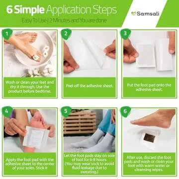 Samsali 20 Bamboo Foot Sleep Patch, Upgraded 2 in 1 Aroma Foot Patches for Better Sleep, Rapid Foot Care, Foot Pads for Women and Men , 20 Pads