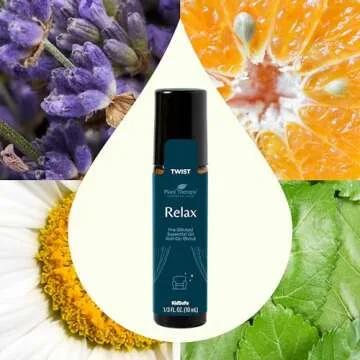 Plant Therapy Relax Essential Oil Roll-On for Calmness