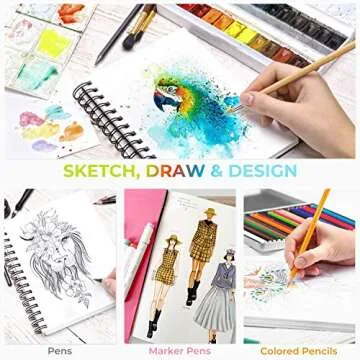Ohuhu Mixed Media Pad - 10x7.6" High-Quality Paper