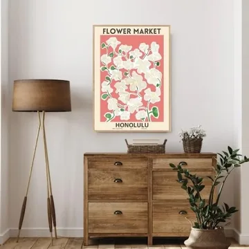 Bluetit Flower Market Canvas Wall Art Posters 8x12 Unframed