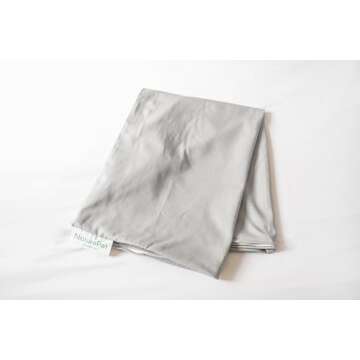 NATUROPET Organic Cotton & Natural Virgin Wool Dog Bed, Removable Washable Cover, Made in USA, Premium Support, for Dogs Up to 160 Lbs - Cloud, Large