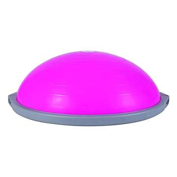 Bosu Pro Balance Board Strength Trainer Ball, Equipment for Home Gym, 26 Inch, Pink