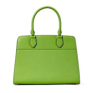 Kate Spade New York Madison Medium Saffiano Leather Satchel, Turtle Green