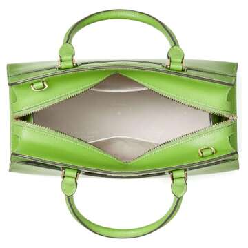 Kate Spade New York Madison Medium Saffiano Leather Satchel, Turtle Green