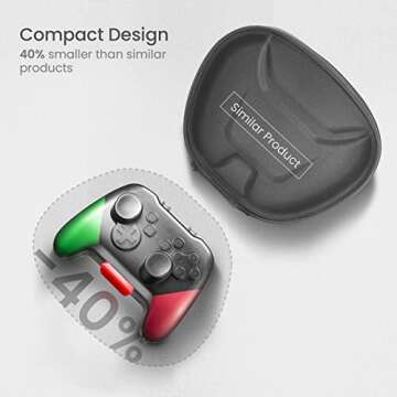 tomtoc Switch Pro Controller Case, Switch Remote Hard Shell Joystick Protector for Nintendo Switch OLED Pro Controller, Shock-proof, Anti-scratch, Water-resistant Protective Cover
