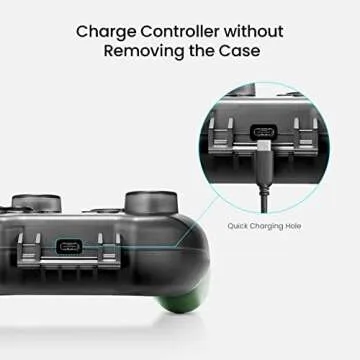 tomtoc Switch Pro Controller Case, Switch Remote Hard Shell Joystick Protector for Nintendo Switch OLED Pro Controller, Shock-proof, Anti-scratch, Water-resistant Protective Cover