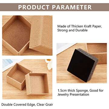 PH PandaHall 48 Pack Valentine Ring Box - Elegant Jewelry Packaging