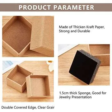 PH PandaHall 48 Pack Valentine Ring Box - Elegant Jewelry Packaging