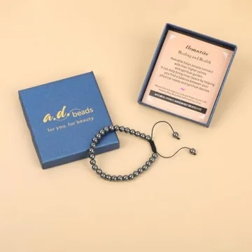 6mm Hematite Handmade Healing Bracelet for All