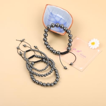 6mm Hematite Handmade Healing Bracelet for All