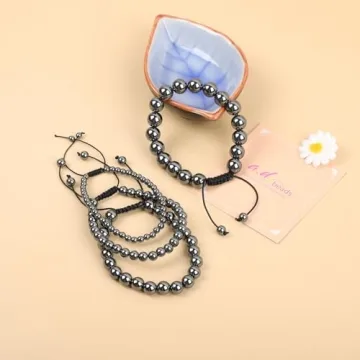 6mm Hematite Handmade Healing Bracelet for All