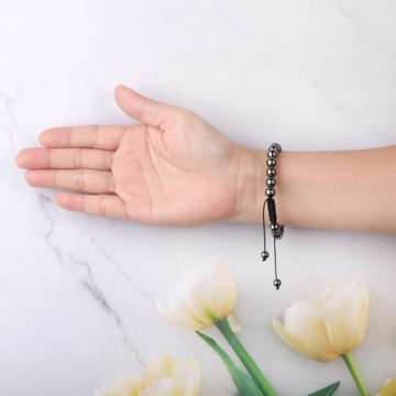 6mm Hematite Handmade Healing Bracelet for All
