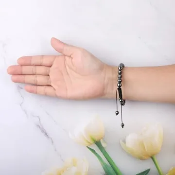 6mm Hematite Handmade Healing Bracelet for All