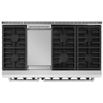 Thor Kitchen 48-Inch Dual Fuel Range - 6 Burners, Double Ovens