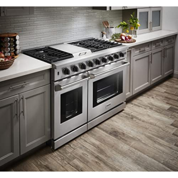 Thor Kitchen 48-Inch Dual Fuel Range - 6 Burners, Double Ovens