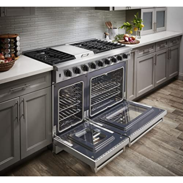 Thor Kitchen 48-Inch Dual Fuel Range - 6 Burners, Double Ovens