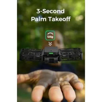 HOVERAir X1 Drone with Camera, Self-Flying Camera Drone with Follow Me Mode, Foldable Mini Drone with HDR Video Capture, Palm Takeoff, Intelligent Flight Paths, Hands-Free Control Black (Combo Plus)