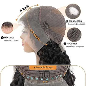 TRP 28 Inch Body Wave Lace Front Wig 180 Density Natural Look