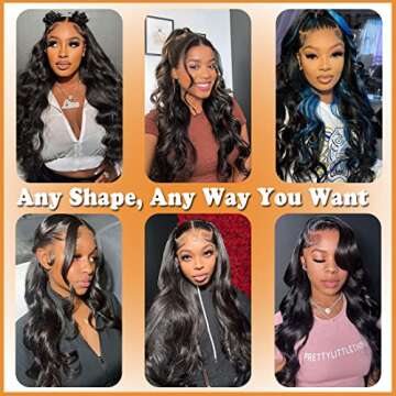 TRP 28 Inch Body Wave Lace Front Wig 180 Density Natural Look