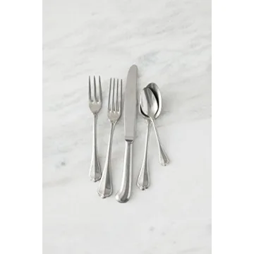Fortessa San Marco Flatware 20 Piece Antique Silver Set