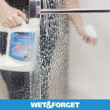 Wet & Forget Shower Cleaner Spray Multi-Surface Weekly Application Requires No Scrubbing, Bleach-Free Formula, Ready to Use, Vanilla Scent, 3 Months of Cleaning, 64 Fluid Ounces, 1 Pack