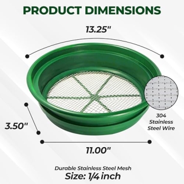 SE Stackable Classifier Gold Prospecting Pan - Green
