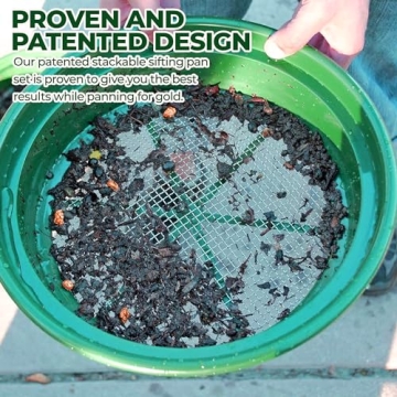 SE Stackable Classifier Gold Prospecting Pan - Green