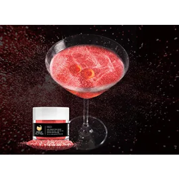 Brew Glitter Red – Edible Drink Glitter for Cocktails & More