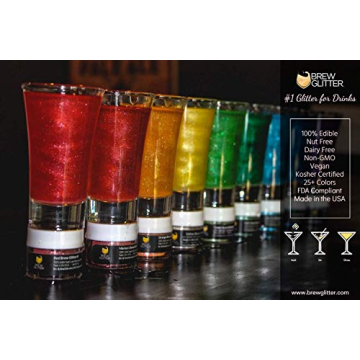 Brew Glitter Red – Edible Drink Glitter for Cocktails & More
