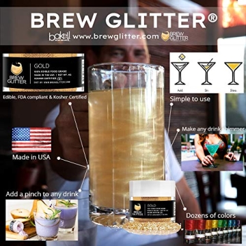 Brew Glitter Red – Edible Drink Glitter for Cocktails & More