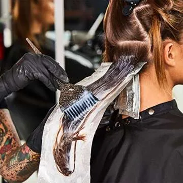 Colortrak Galaxy Glitter 2 Piece Hair Brush Set for Highlighting and Coloring Hair Sections, Includes 2.5 Inch Wide Celestial Glow Soft Bristle Brush, 3 Inch Wide Meteor Shower Stiff Bristle Brush