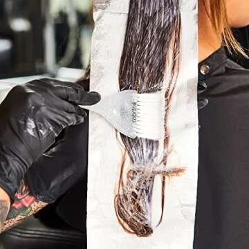 Colortrak Galaxy Glitter 2 Piece Hair Brush Set for Highlighting and Coloring Hair Sections, Includes 2.5 Inch Wide Celestial Glow Soft Bristle Brush, 3 Inch Wide Meteor Shower Stiff Bristle Brush