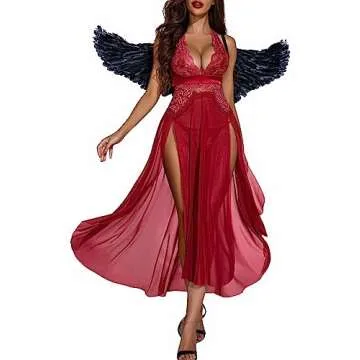 Avidlove Women Lace Deep V Nightgown for Elegant Nights