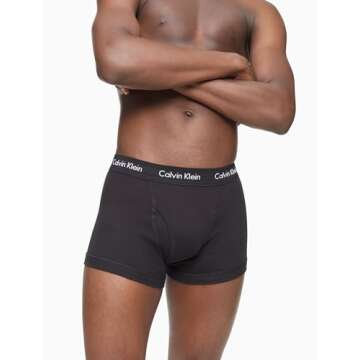 Calvin Klein Men's Underwear Cotton Classics Multipack Trunks, black (5 Pack), S