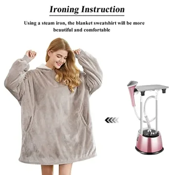 Felicigeely Cozy Hoodie Blanket with Pockets