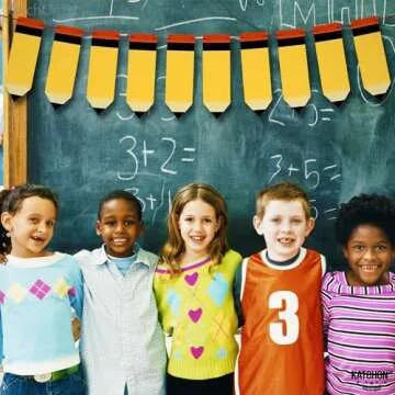 KatchOn, Back to School Pencil Banner - Large, 10 Feet, No DIY | Back to School Banner Decor | Welcome Back to School Decorations for Classroom | Pencil Garland for First Day of School Decorations