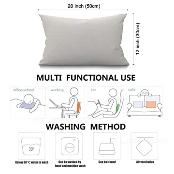 Smooffly Vintage American Flag Pillow Case for Home Comfort