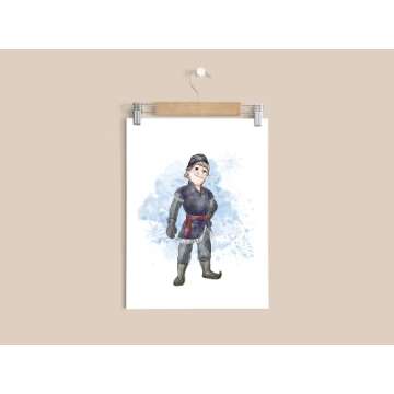 Nistio® Frozen Wall Art for Kids - Set of 6 Prints