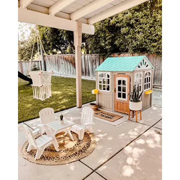 KidKraft Hillcrest Wooden Outdoor Playhouse for Kids
