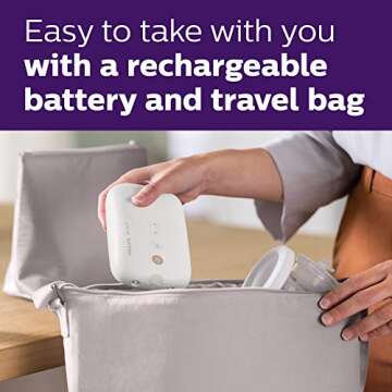 Philips AVENT Double Electric Breast Pump Advanced, with Natural Motion Technology, SCF394/61, White