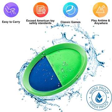 Weehoey Kids Toys - Outdoor Games for Kids, Toss and Catch Ball Set with 6 Paddles 3 Balls, Toys for...