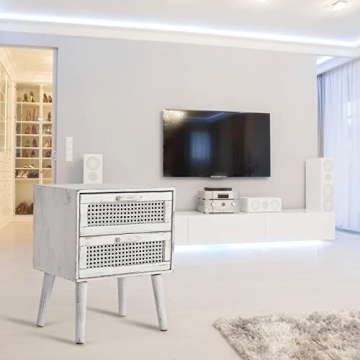 Modern Rattan Side Table for Stylish Storage Solutions