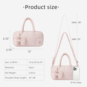 Stylish WESTBRONCO Puffer Crossbody Bag for Women