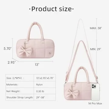 Stylish WESTBRONCO Puffer Crossbody Bag for Women